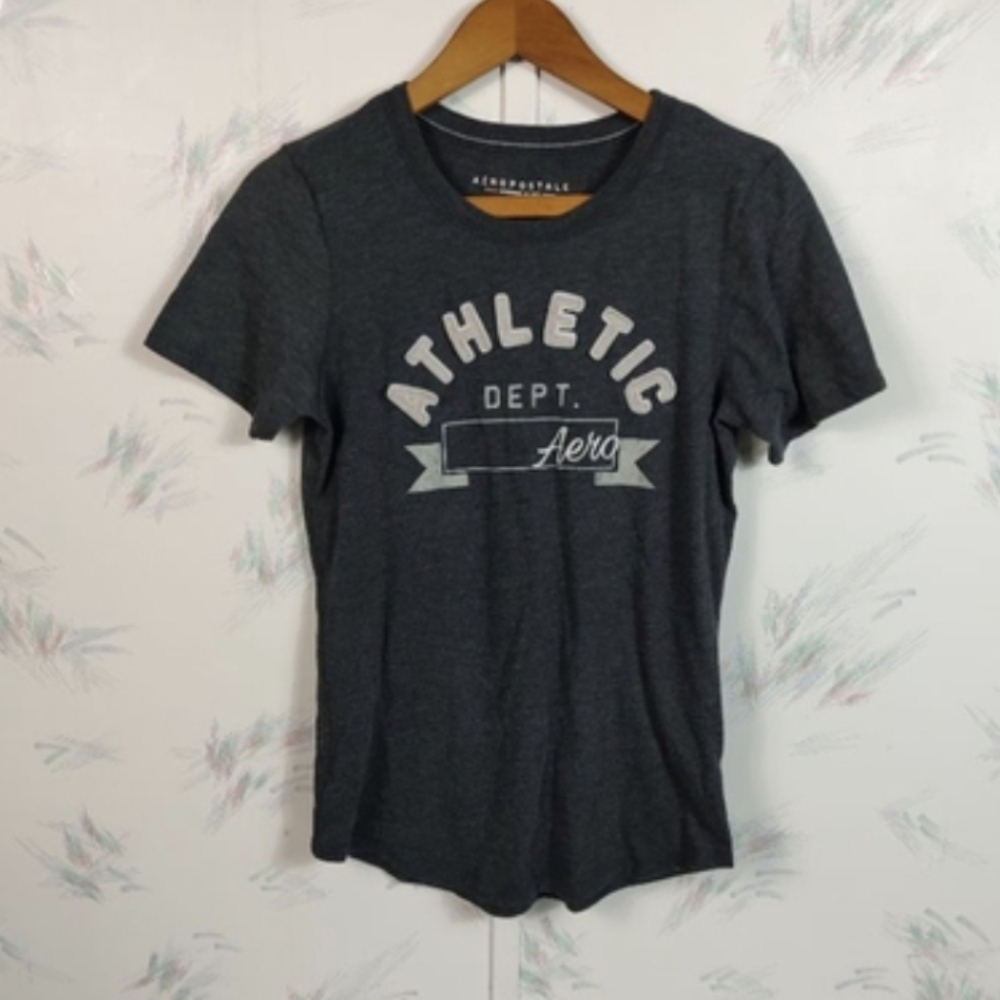 Aeropostale Y2K Gray Short Sleeve Tee